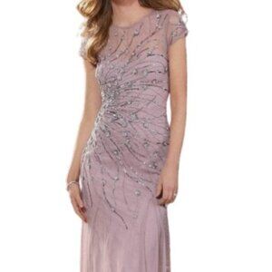 NWT Mori Lee 72614SC Net Mother of the Bride Dress Dusty Rose Size 8 and 10